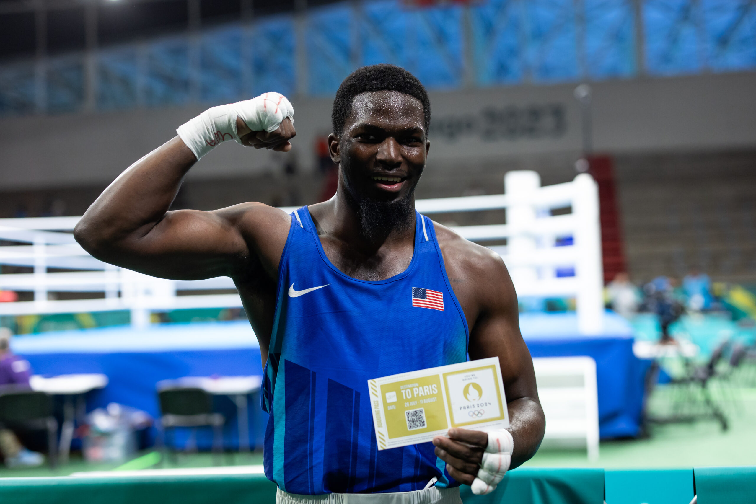 Paris 2024 Olympics: Edwards (USA) vs Lenzi (Italy)